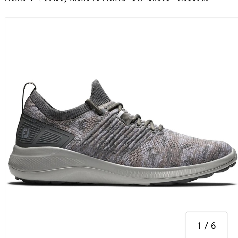 FootJoy Gray Camouflage Men's Golf Shoes